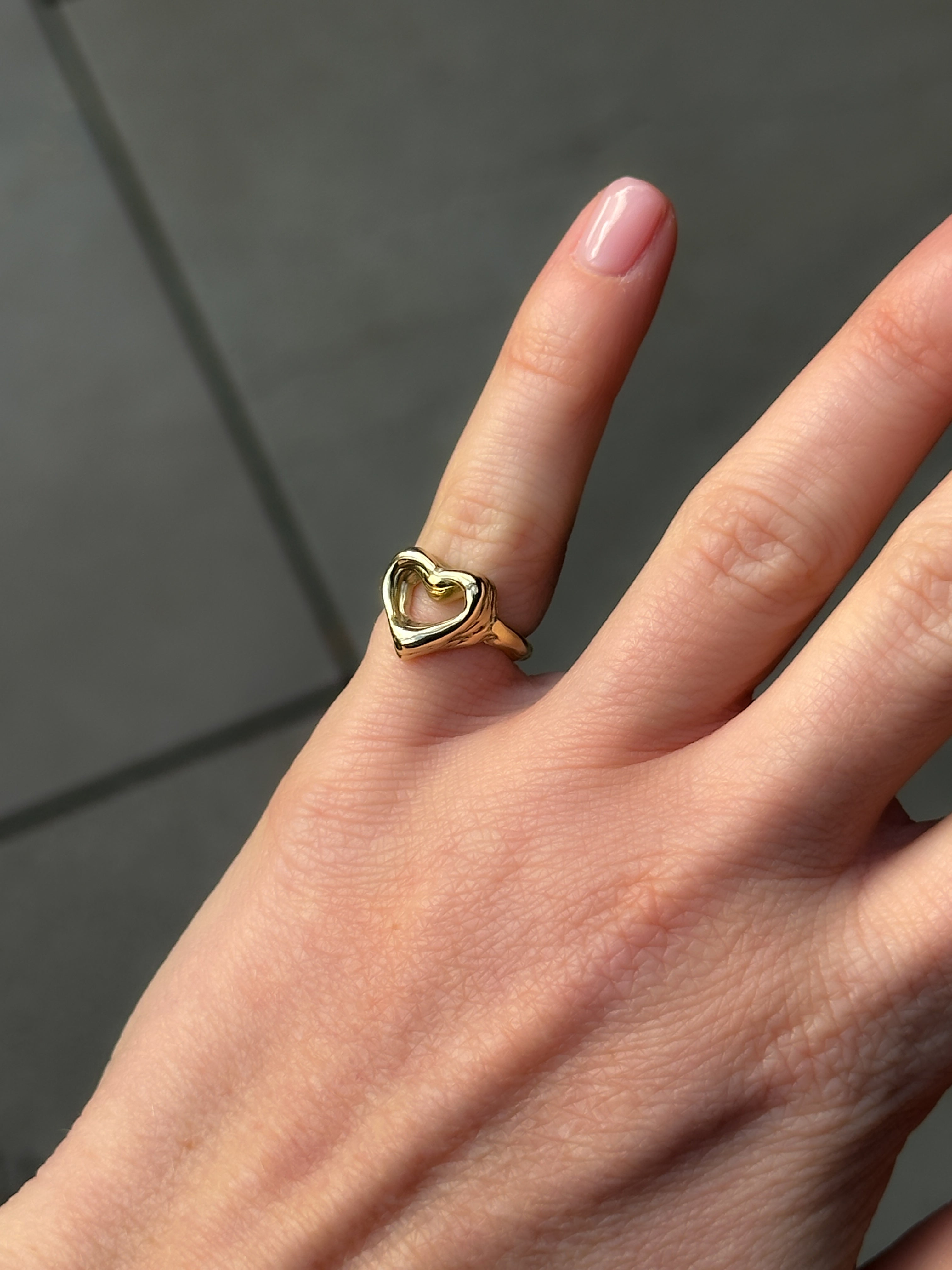 The Heart Space Pinky Ring