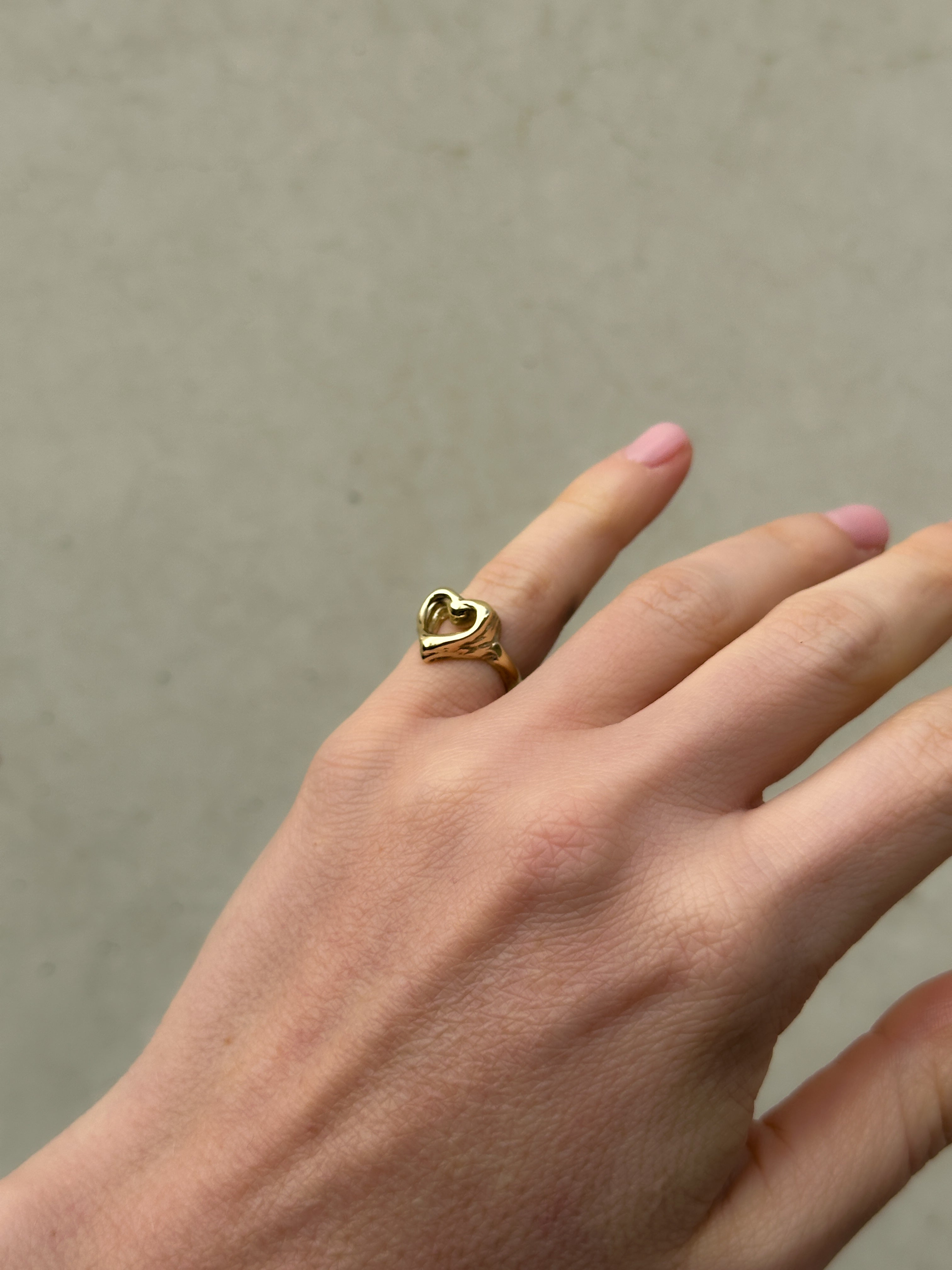 The Heart Space Pinky Ring
