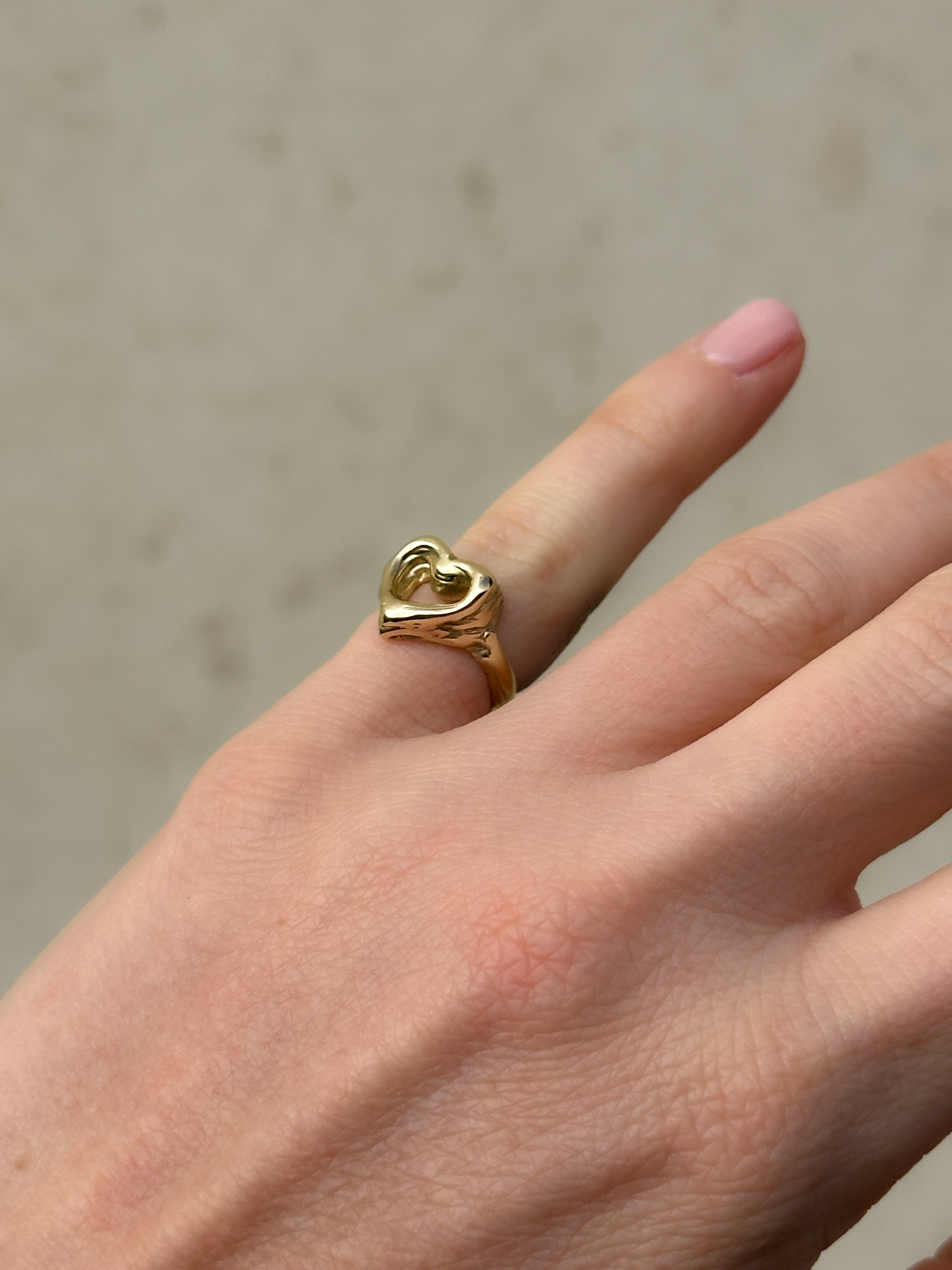 The Heart Space Pinky Ring