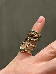 The Heart Space Pinky Ring